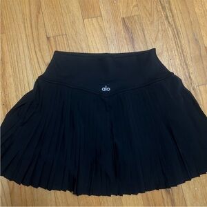 ALO Yoga Black Skater Skirt